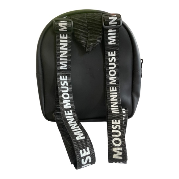 Disney Primark Minnie Mouse Star Glitter Ear Mini Backpack 8" Black - Picture 2 of 10